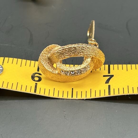 VTG Eisenberg Ice Rhinestone Wreath Brooch Pin, Clip On Earrings Set Goldtone - Picture 11 of 12